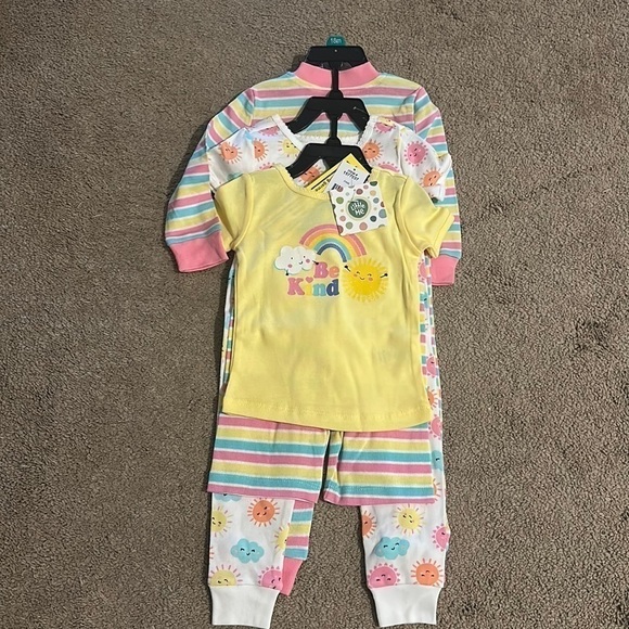 Girls 5-Pieces Toddler Pajamas Sets size 18 - Picture 1 of 5